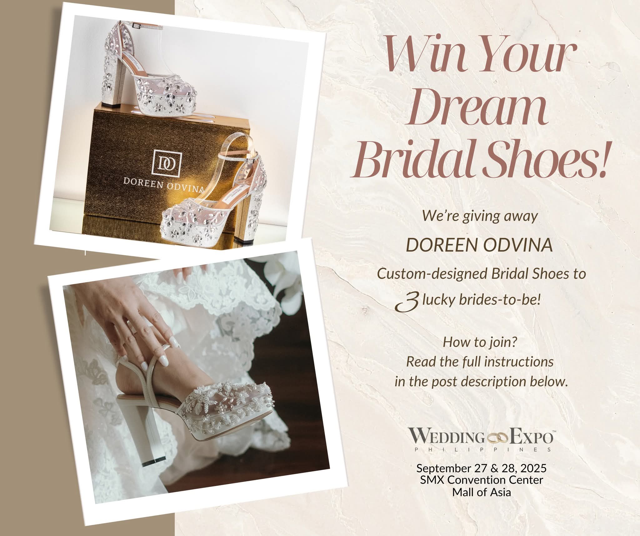Doreen odvina shoes.bridal fair
